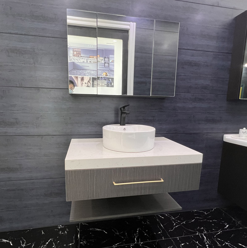 How environmentally friendly is the Melamine Small Bathroom Vanity